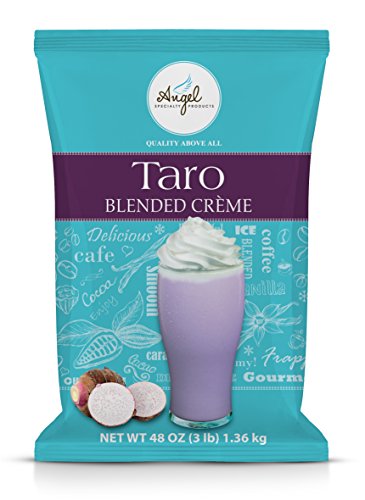 Taro Blended Crème Mix by Angel Specialty Products [3 LB] - Taro - 3 Pound (Pack of 1)