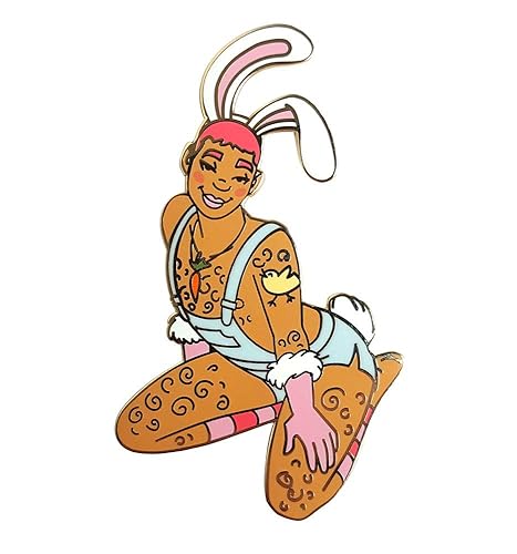Pinsanity Easter Bunny Pin Up Boy Enamel Lapel Pin