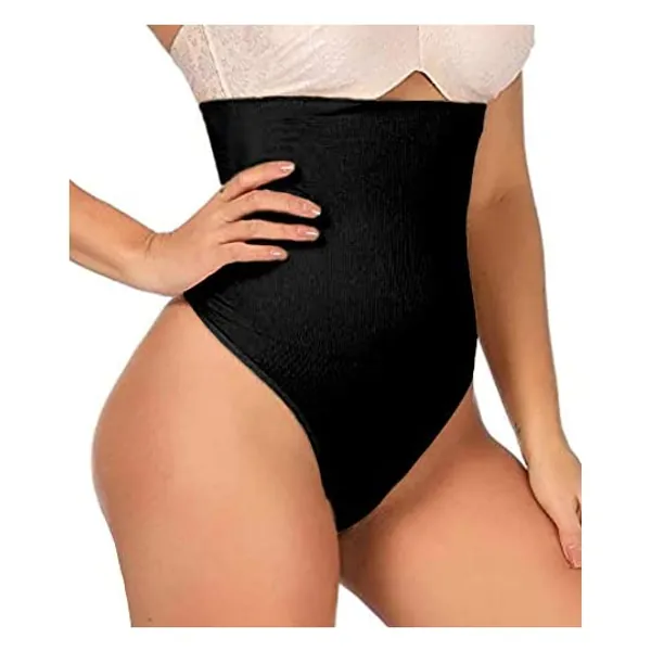 
                            ShaperQueen 102 Thong Shaper Panty - Womens Waist Cincher Trainer High-Waisted Girdle Faja Body Tummy Control Panty Shapewear
                        