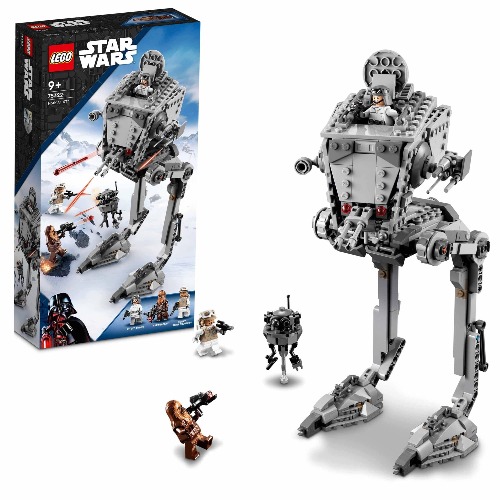 LEGO 75322 Star Wars Hoth at-ST Walker Set with Chewbacca Minifigure and Droid Figure, The Empire Strikes Back Model, 2022 Collection