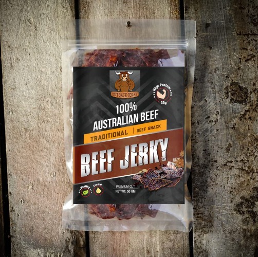 Outback Jerky Traditional Beef Jerky 50g