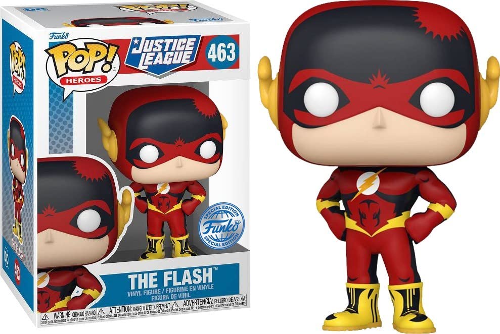 Funko PoP! Justice League Comics - The Flash US Exclusive Vinyl Figure, 3.75-Inch Size