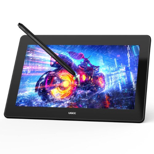 UGEE U1200 Drawing Tablet with Screen, 11.9 inch Pen Display FHD Drawing Monitor, 90% NTSC Art Computer Graphics Tablets with 8192 Battery-Free Stylus for Windows 7/8/10,Mac,Chrome OS 88,Android,Linux