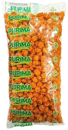 Chilli Rice Crackers 1kg – Hot Crunchy Crispy Sweet & Spicy Flavour - Ready to Eat – Fried Thai Rice Cracker Snack – Large Bulk Bag Chili Snacks – Mini Bite Sized Senbei Bites - Vegan - PURIMA - 1 kg (Pack of 1)