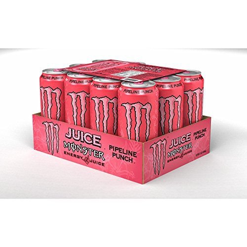 Monster Pipeline Punch 500ml Case of 12 With RaceTrack Gift - Pineapple - 500 ml (Pack of 12)