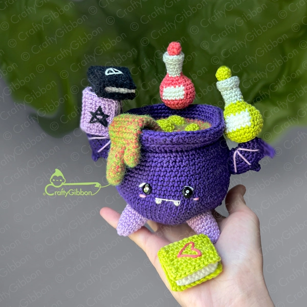 Crochet/Amigurumi PDF pattern: Dimitri the Cauldron
