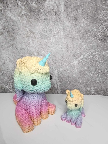 Large "knitted" unicorn