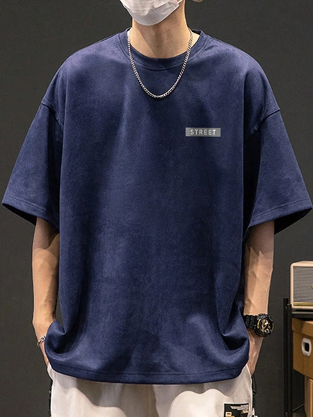 Men Letter Graphic Drop Shoulder Tee