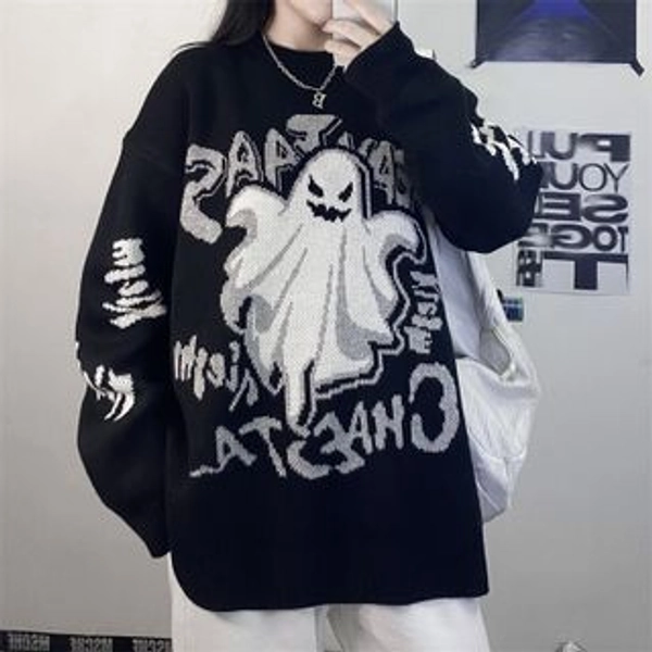 Ghost Print Sweater