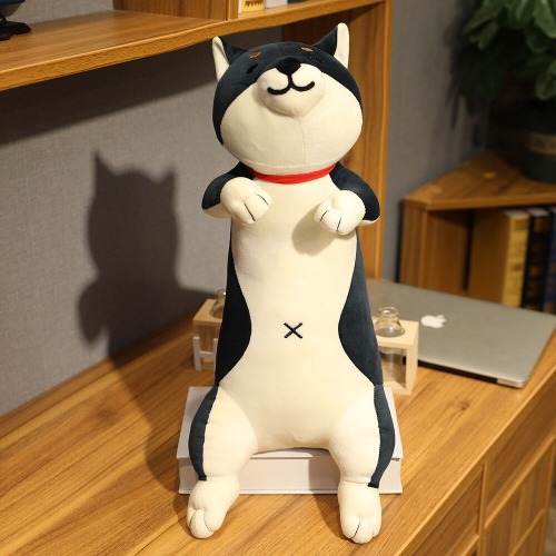 Elongated Shiba/Cat Plush (3 COLORS, 3 SIZES) - Shiba / Burnt / 35" / 90 cm