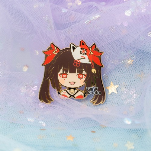 HSR Sampo and Sparkle the Masked Fools Honkai Star Rail Hard Enamel Pin - Sparkle / [A Grade] / Locking Clasps