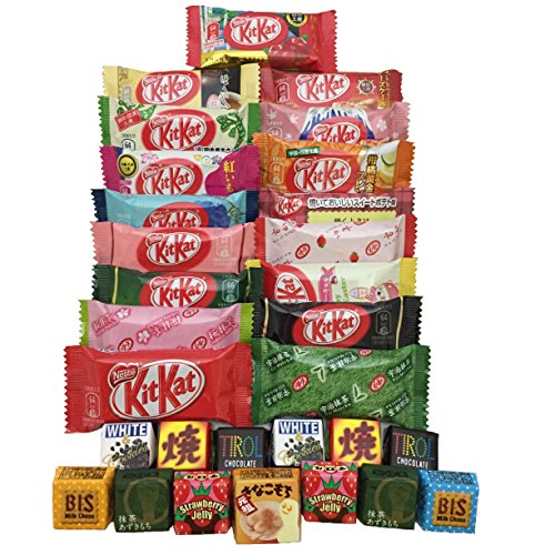 Japanese Kit Kat & Tirol 30 pc selection DIFFERENT FLAVORS assortment