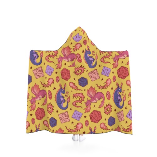 Dragon RPG Hooded Blanket - 50" × 40"