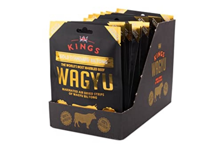Kings Elite Snacks Standard Wagyu, Gold Standard Beef Biltong, 25 g (Pack of 16) - Gold Wagyu