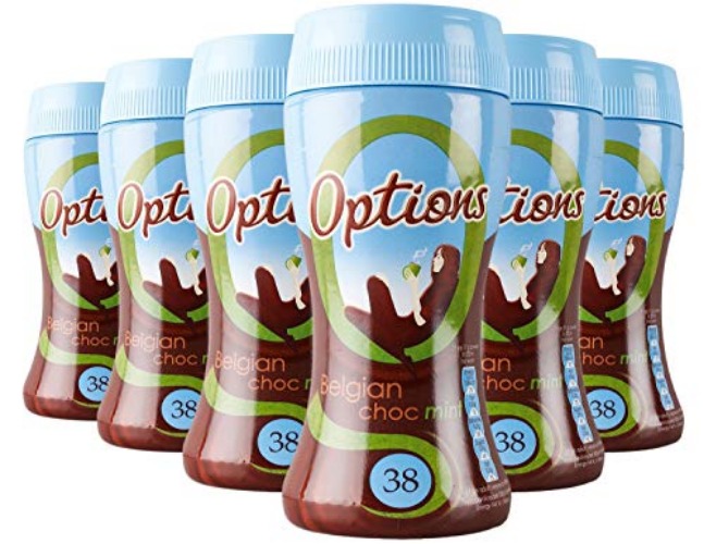 Options Mint Hot Chocolate Drink (Multipack of 6 x 220 g Jars) - Mint