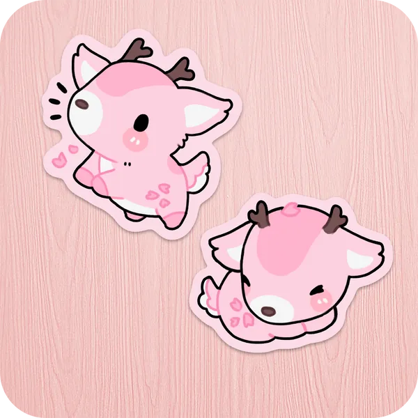 Wendy the Sakura Deer Sticker Pack