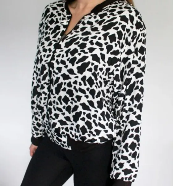 Cow Print Bomber Jacket