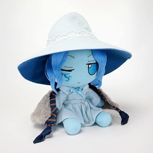 Tibemi 25cm Elden Ring Plush Ranni The Witch Doll Pillow Removable Hat Cloak Game Fans and Friends Gift
