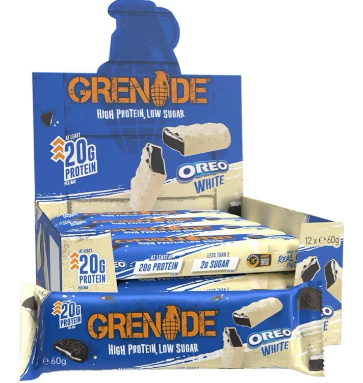 Grenade OREO White Protein Bar - High Protein, Low Sugar, 12 x 60 g : Amazon.com.au: Health, Household & Personal Care