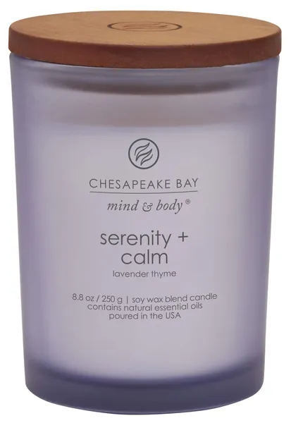 Chesapeake Bay Candle Scented Candle, Serenity + Calm (Lavender Thyme), Medium Jar - Serenity + Calm (Lavender Thyme) Medium Jar