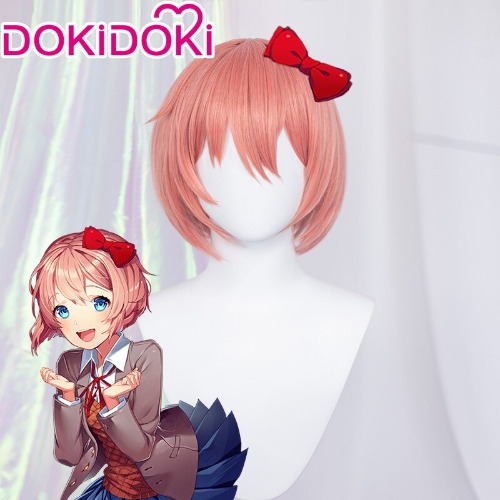 【Ready For Ship】DokiDoki Game Literature Club Cosplay Wig Sayori Costume Wig | Sayori