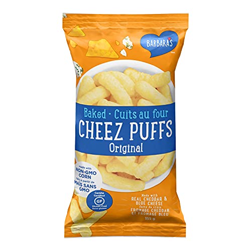 Barbara'S Bakery Cheese Puffs Baked Original, 155 gm ( Packaging may vary ) - Cheese - 155 g (Pack of 1)