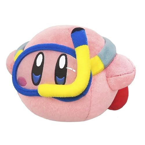 Little Buddy 1996 Kirby's Adventure All Star Collection Kirby Swim Plush, 6"