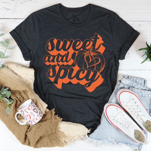 Sweet And Spice Tee - Dark Grey Heather / L