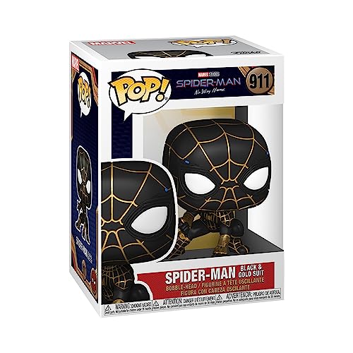 Funko POP Marvel: Spider-Man: No Way Home - Spider-Man in Black and Gold Suit, 3.75 inches, (56827) - Funko - Single