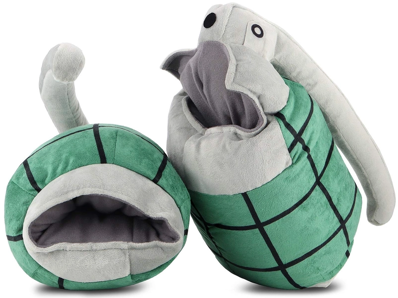 Roffatide Anime Katsuki Bakugo Plush Pillow Cosplay Grenade Shaped Gloves Throw Pillows 2 Pieces - Katsuki Bakugo