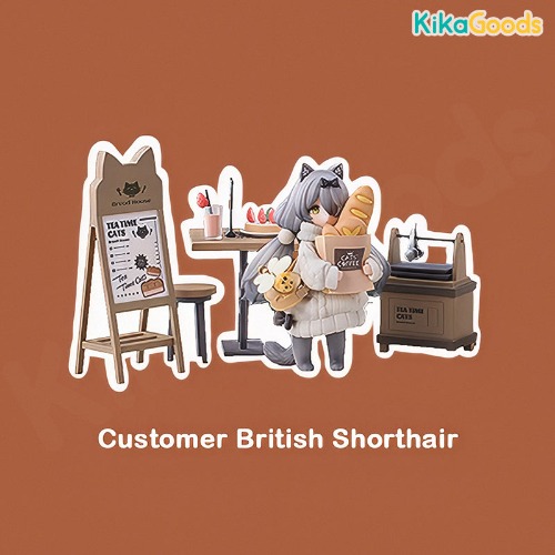 Tea Time Cats Meow Town Bakery Series Figure【Shipped in Mar./Apr. 2025】 | Customer British Shorthair