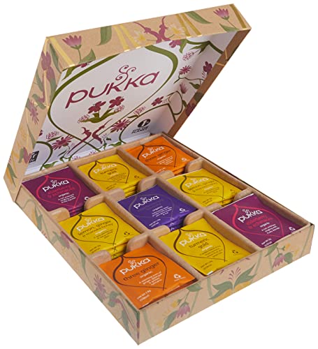 Pukka Tea Bags Organic Selection Box 1p ct, Count, 45 Count - Immunity - 45 Count (Pack of 1)