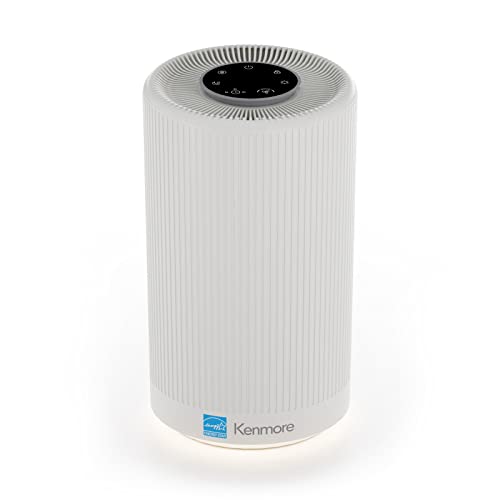 Kenmore PM1005 Air Purifier with H13 True HEPA Filter, Covers Up to 850 Sq.Foot, 25db SilentClean 3-Stage HEPA Filtration System for Office & Bedroom - 850 Sq.Foot