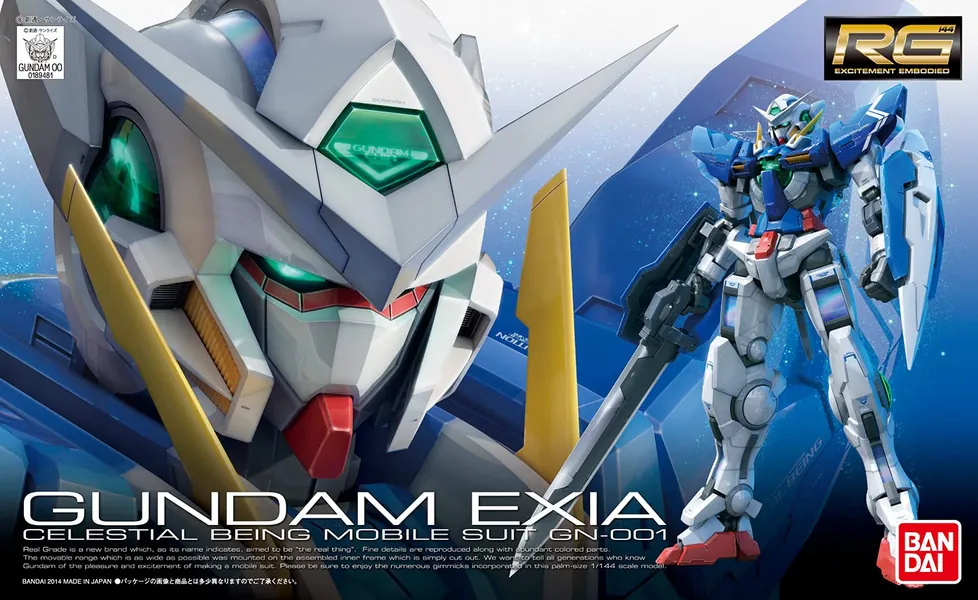Bandai Hobby #15 RG Gundam Exia Model Kit (1/144 Scale)