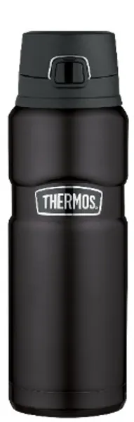 THERMOS Stainless King Vacuum-Insulated Drink Bottle, 24 Ounce, Matte Black