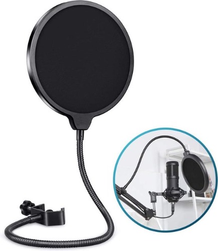 Áengus Pop Filter voor studio microfoons - Plopkap popfilter Dubbellaags