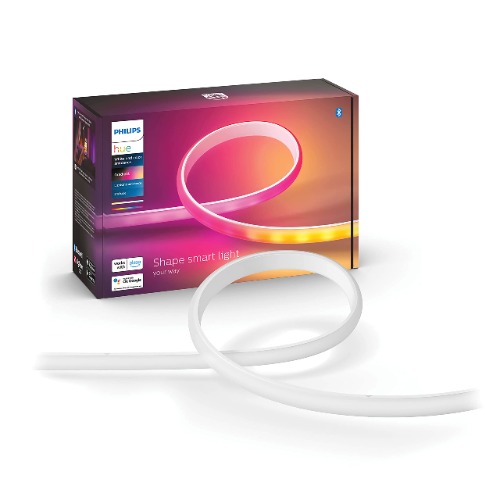 Philips Hue Ambiance Gradient Lightstrip - Wit en Gekleurd Licht - Werkt met Alexa en Google Home - Verbind met Bluetooth of Hue Bridge - Dimbaar - 200 cm Lange Ledstrip - Basis