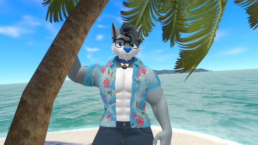 Male Winterpaw Canine - Buttoned Shirt