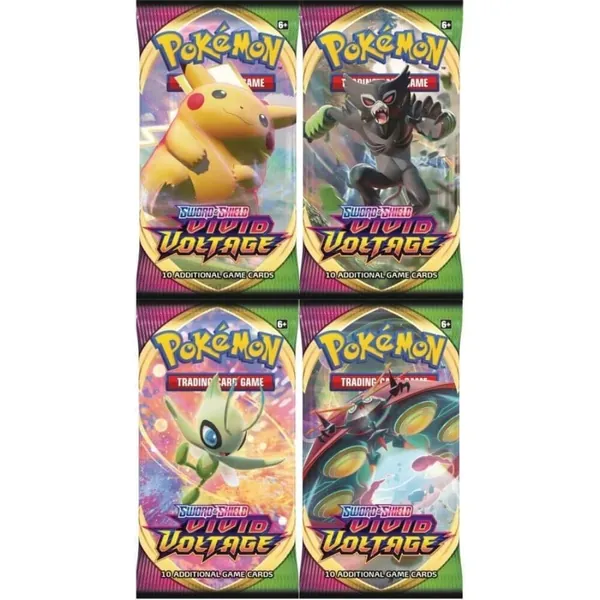 Pokemon Booster Pack X 4 - Sword and Shield Vivid Voltage