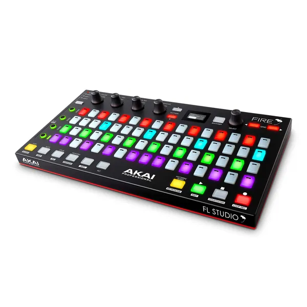 AKAI Professional Fire (Controller Only) – USB MIDI Controller for FL Studio with 64 pad RGB Clip / Drum Pad Matrix - Controller Only