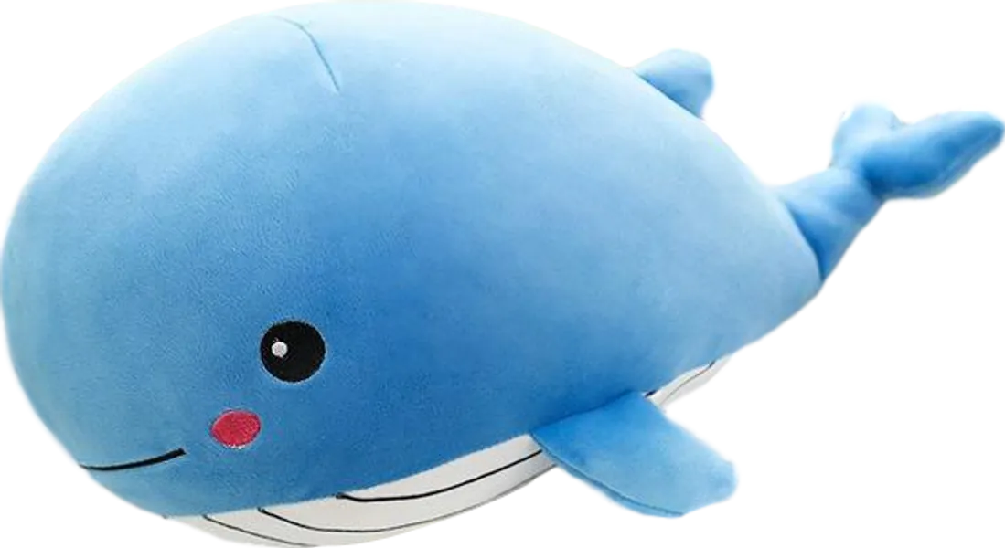 Just a Super Cute Whale (2 COLORS, 3 SIZES) - 20" / 50 cm / Blue