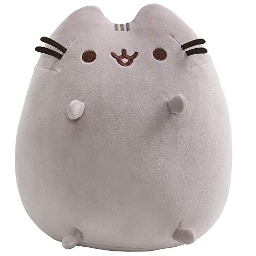 GUND Pusheen The Cat Squisheen Plush, Stuffed Animal for Ages 8 and Up, Gray, 11 - 11"