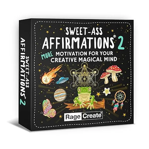 Sweetass Affirmations 2: 60 Bold and Witty Daily Affirmation Cards for Women and Men - Motivate Your Creative Magical Mind (For Oracle, Tarot and Affirmation Deck Lovers)