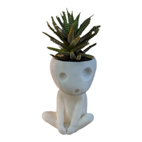 Tianbi Hoofd Planter Pot, Lichtgevende Gezicht Planter Pot, Cactus Planter, Leuke Hars Sappige Planter Bloempot Met Afvoergat, voor Huis Kantoor Decor - LUMINOUS GROEN