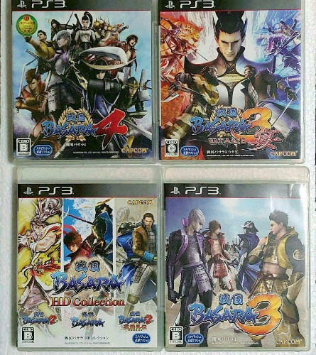 PS3 Sengoku Basara HD Collection &amp; 3 &amp; 3 Utage &amp; 4 game set Japan PlayStation 3