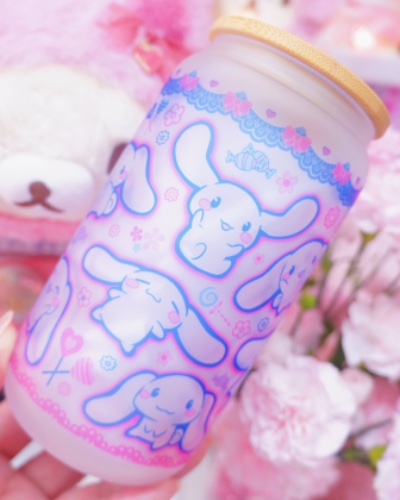 Cute Puppy Glasscan Cup 16oz