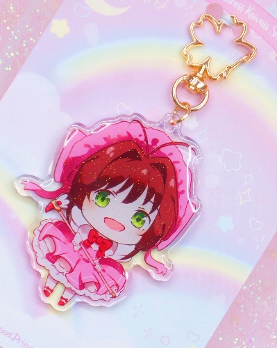 Sakura Magical Girl Acrylic Keychain | Default Title