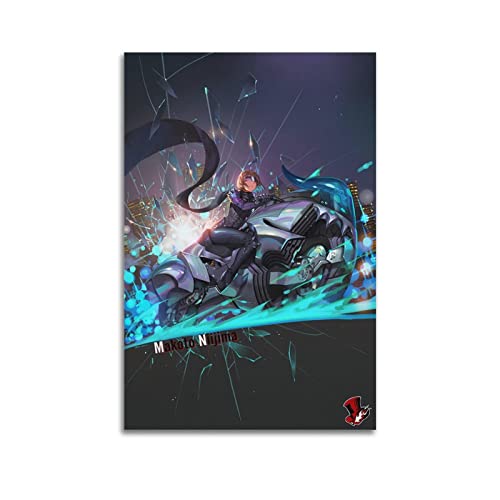 Persona 5 Niijima Makoto Poster Decorative Painting Canvas Wall Art Living Room Posters Gifts Bedroom Painting 12x18inch(30x45cm) - 12x18inch(30x45cm) - Unframe-persona 5 Niijima Makoto