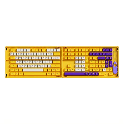 Akko Los Angeles Theme 158-Key ASA Profile PBT Double-Shot Keycap Set for Mechanical Keyboards with Collection Box