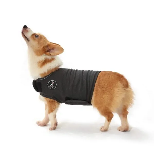 Dog Anxiety Relief Coat,Lightweight Wrap Anxiety Jacket Shirt for Anxious Pets Keep Calming Comfort (Grey, M)
